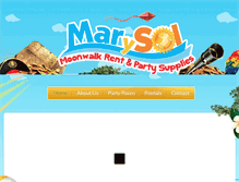 Tablet Screenshot of marysolmoonwalkandparty.com